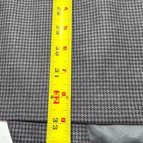 VTG Brooks Brothers 346 Blazer Mens 46L Gray Worsted Wool Office Casual Wedding - Picture 12 of 16